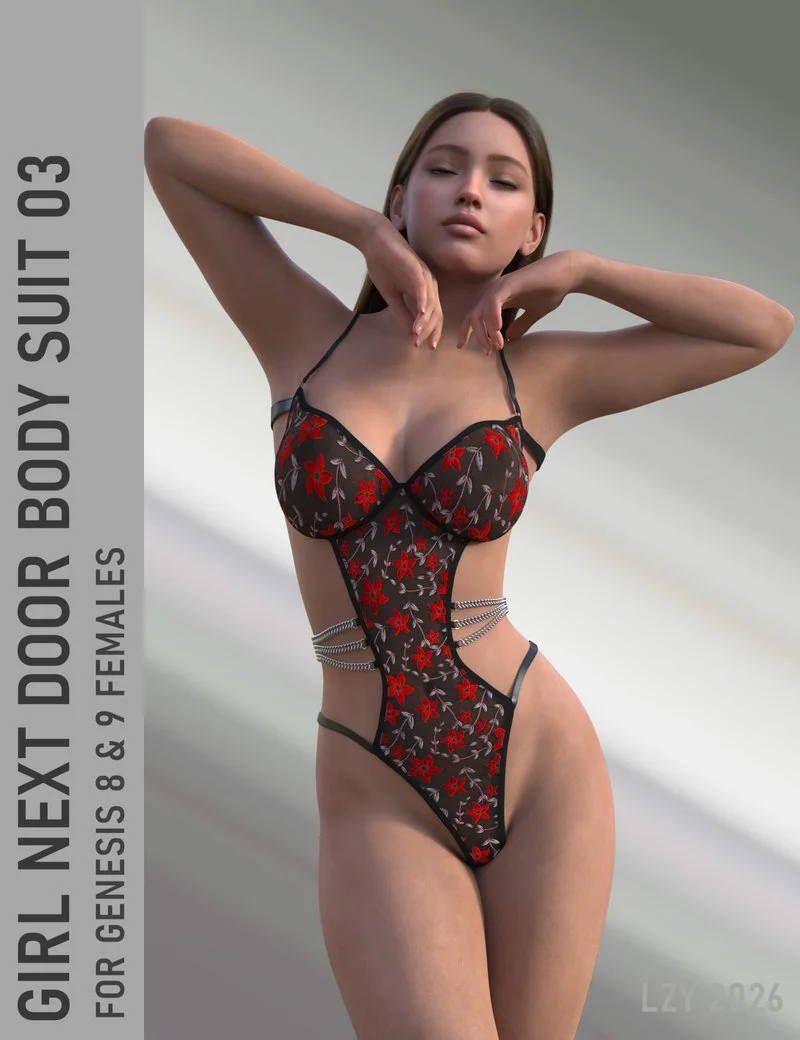 Girl Next Door Bodysuit 03 for Genesis 8 and 9 Females
