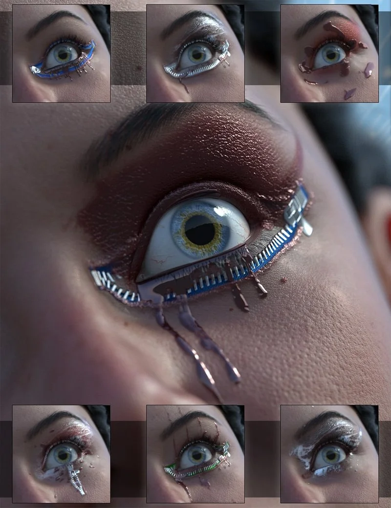 Horror Eyeshadow Geoshell Builder for Genesis 9
