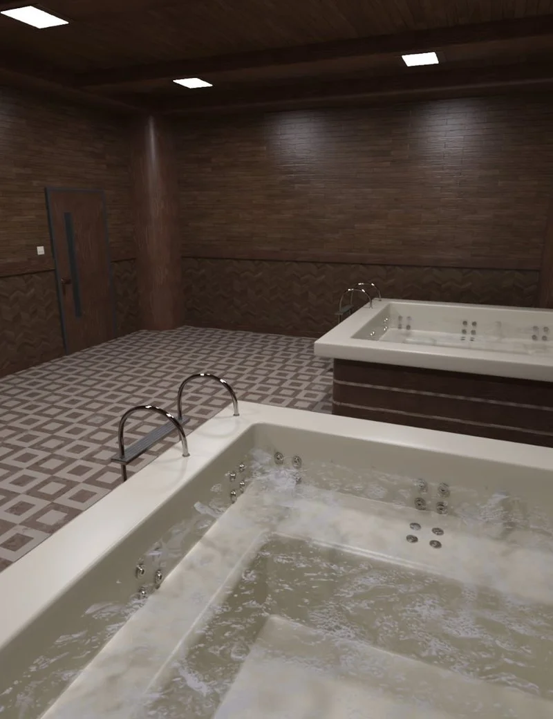 Hot Tub Room Interior