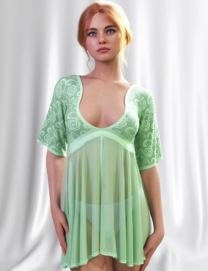 JMR dForce Ivana Nightdress for Genesis 9 and 8 Female