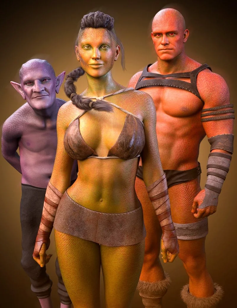 M3D Reptilian Skins for Genesis 9