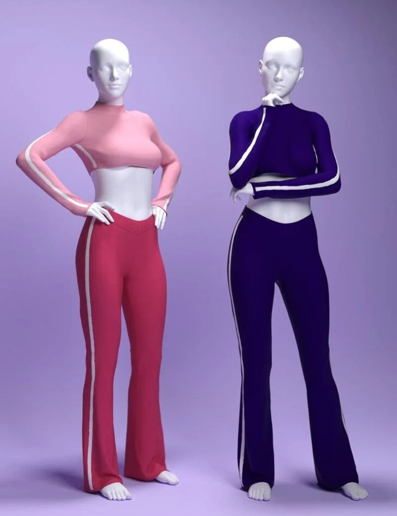MS dForce Athleisure Motion Outfit for Genesis 9 and 8 Female
