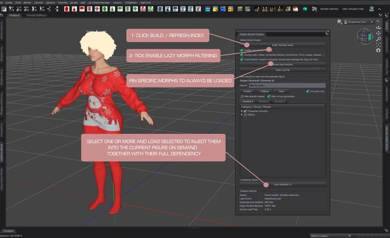 Nidaly Scene Load Optimizer and Dynamic Morph Injection (W64)