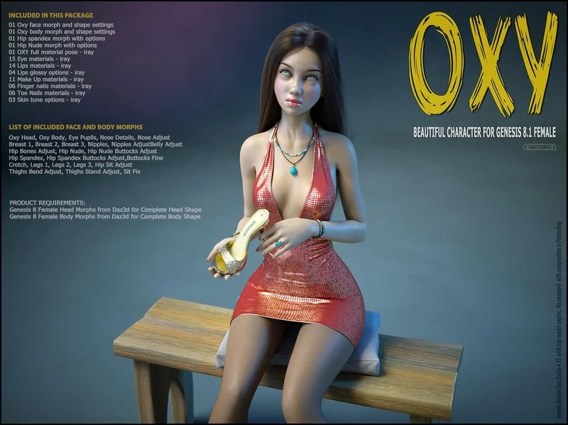 Oxy - Beautiful Character for Genesis 8.1