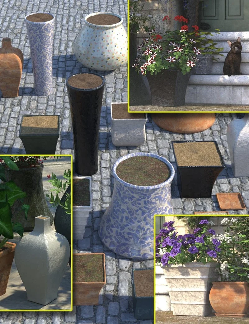 Plant Pots Vol 2 - Square and Unusual
