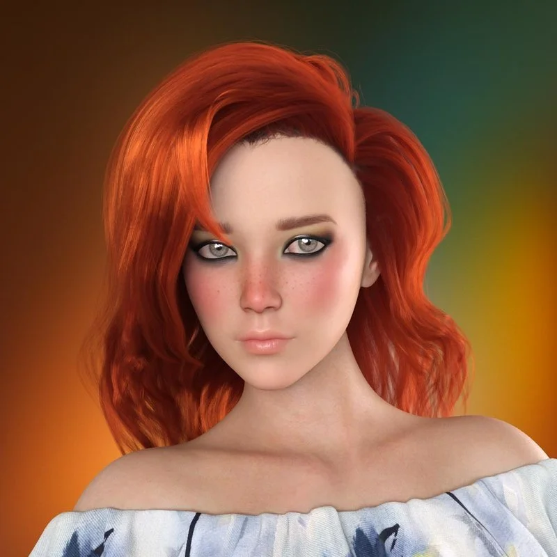 Prae-Roxanne Hair For G8 G9 Daz
