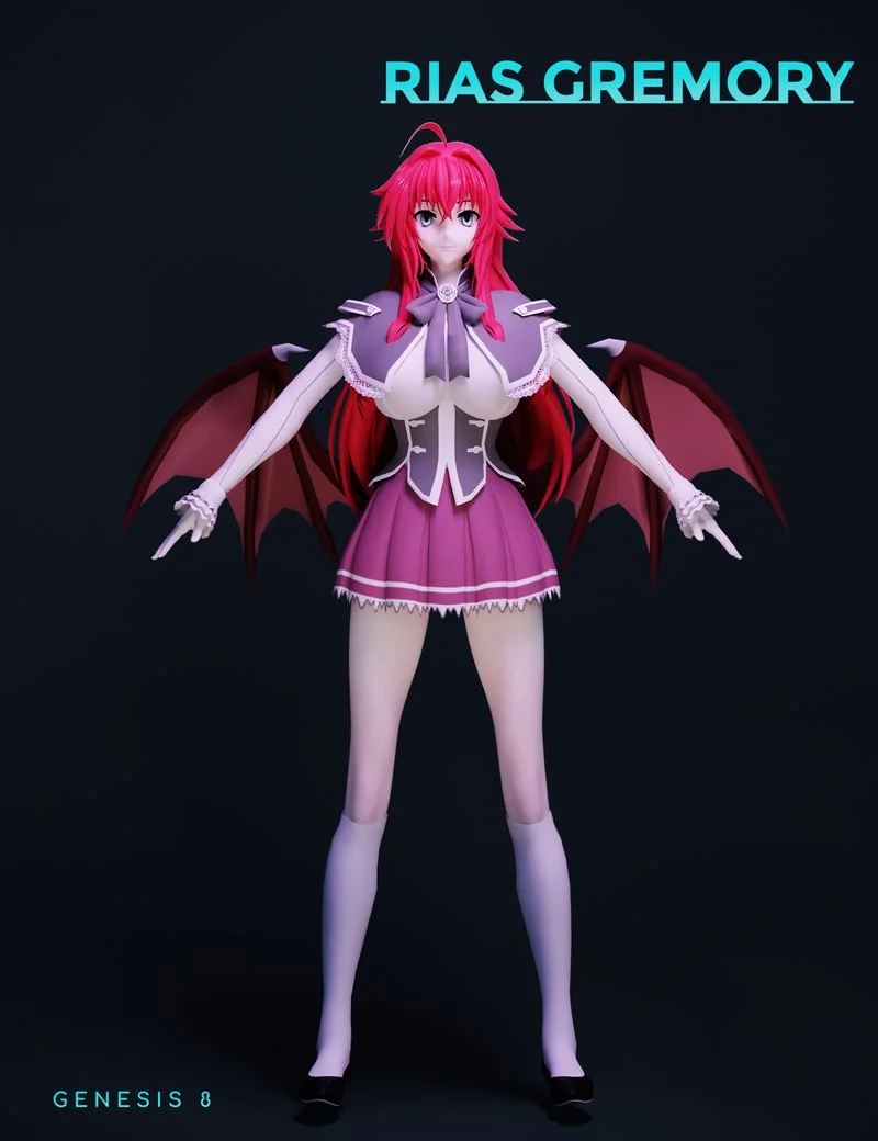 Rias Gremory For Genesis 8 and 8.1 Females