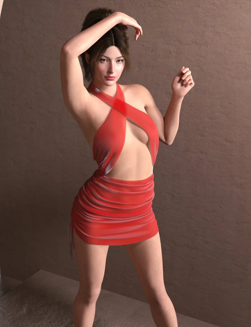 RQL dForce CrissKnot Ruched Mini Dress G8 & G8.1 Female