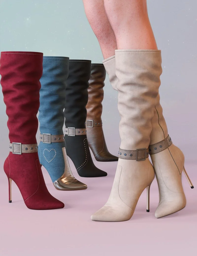 Vanille Boots for Genesis 9 and 8 Female