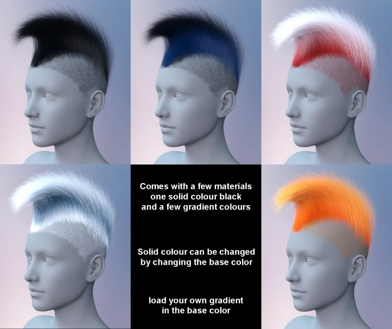 Wave Hair for Genesis 8 Female