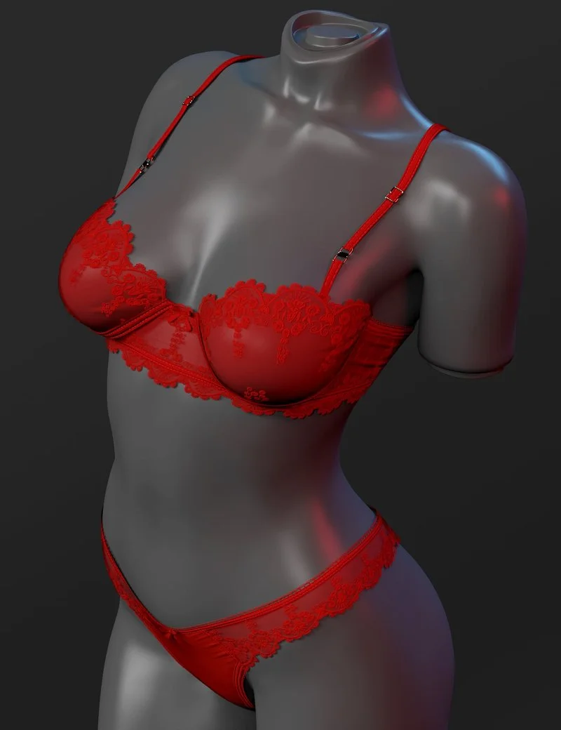 X-Fashion Balconette Lingerie Set for Genesis 9
