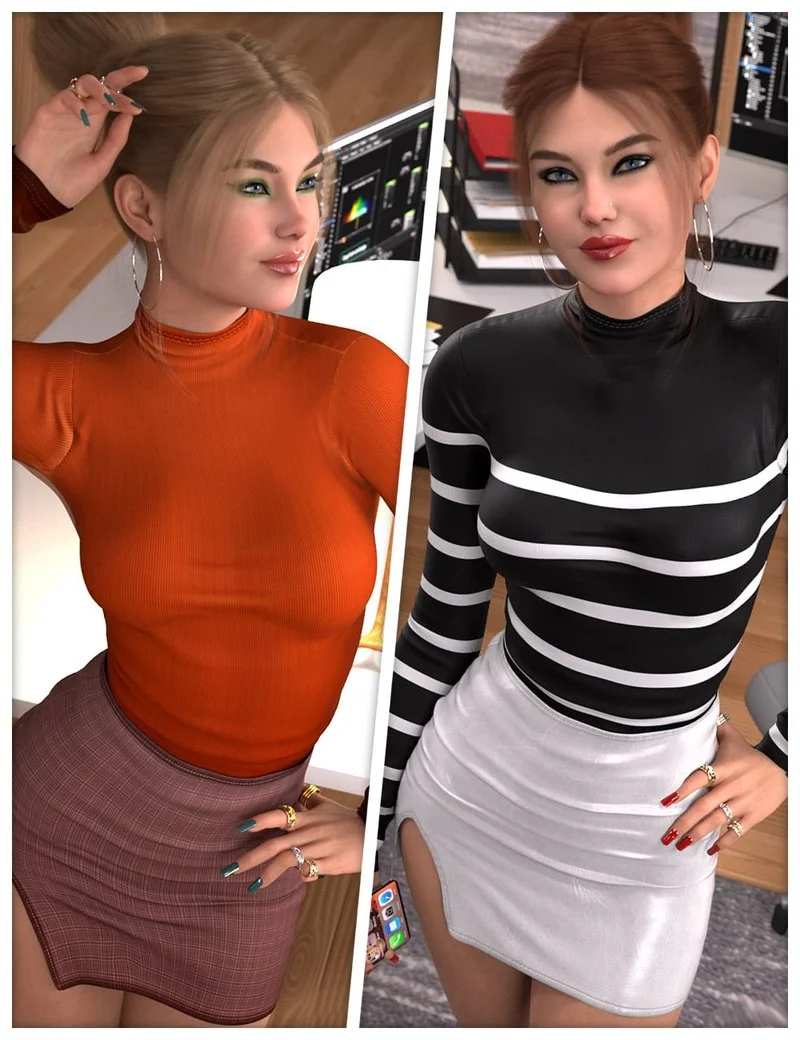 Business Textures for dForce SU Sexy Office Lady Suit