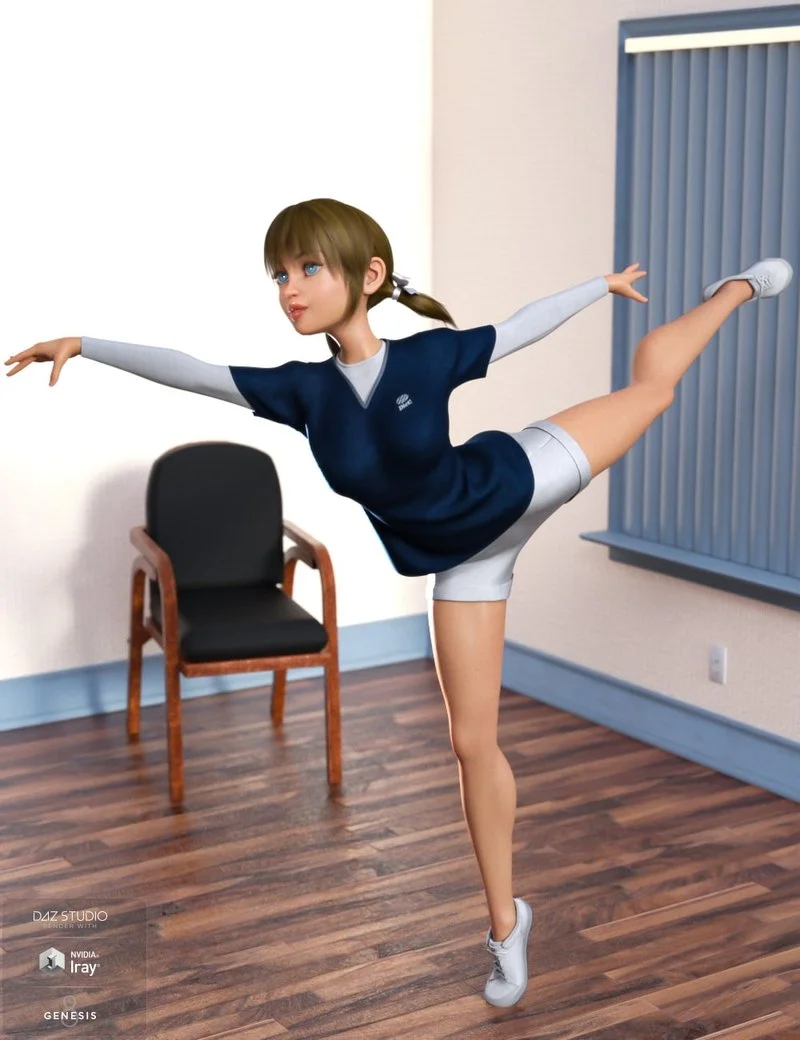 dForce Exercise Outfit for Genesis 8 Female(s)