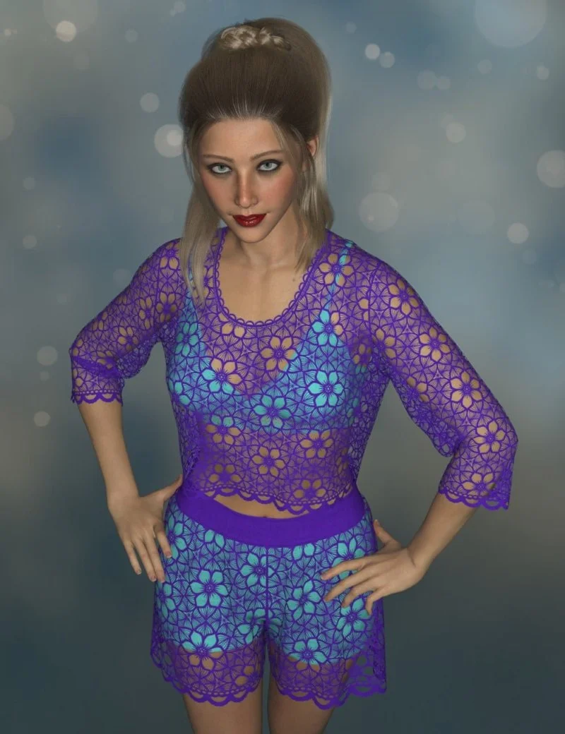 dForce Lacey Outfit For Genesis 9