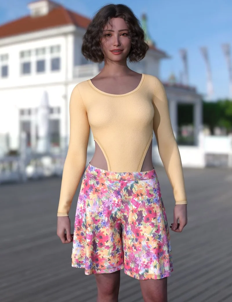 dForce LV Vogue Bodysuit Outfit for Genesis 9