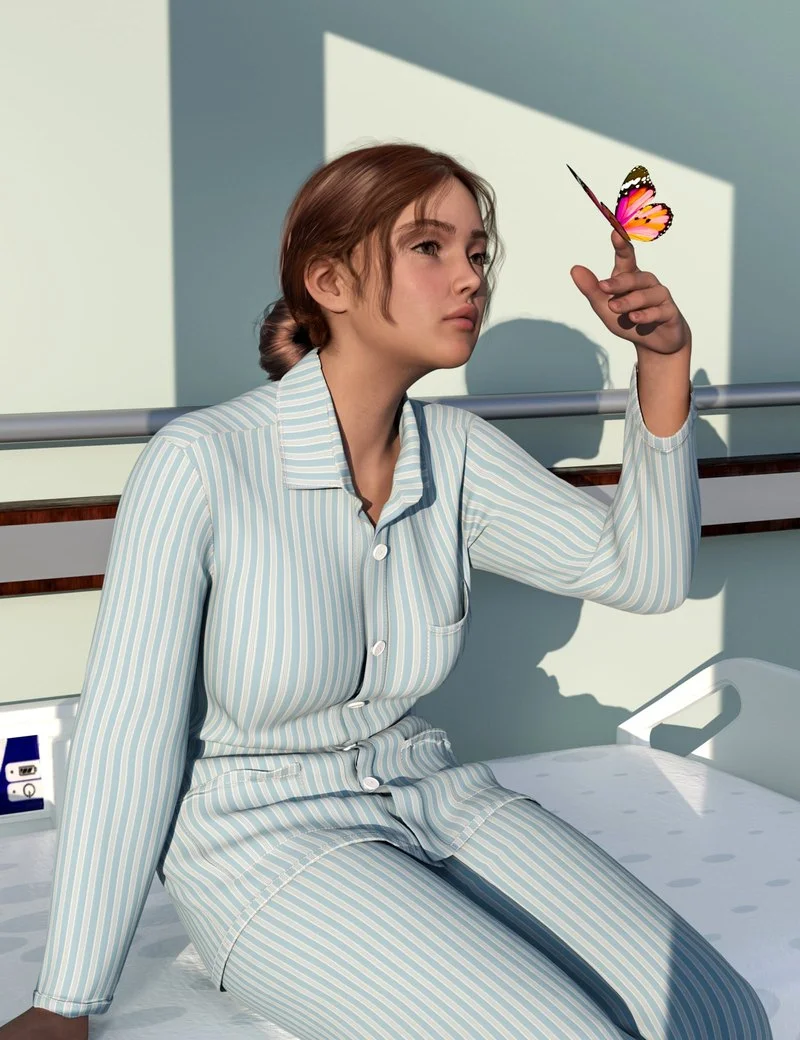 dForce MK Patient Clothing for Genesis 9