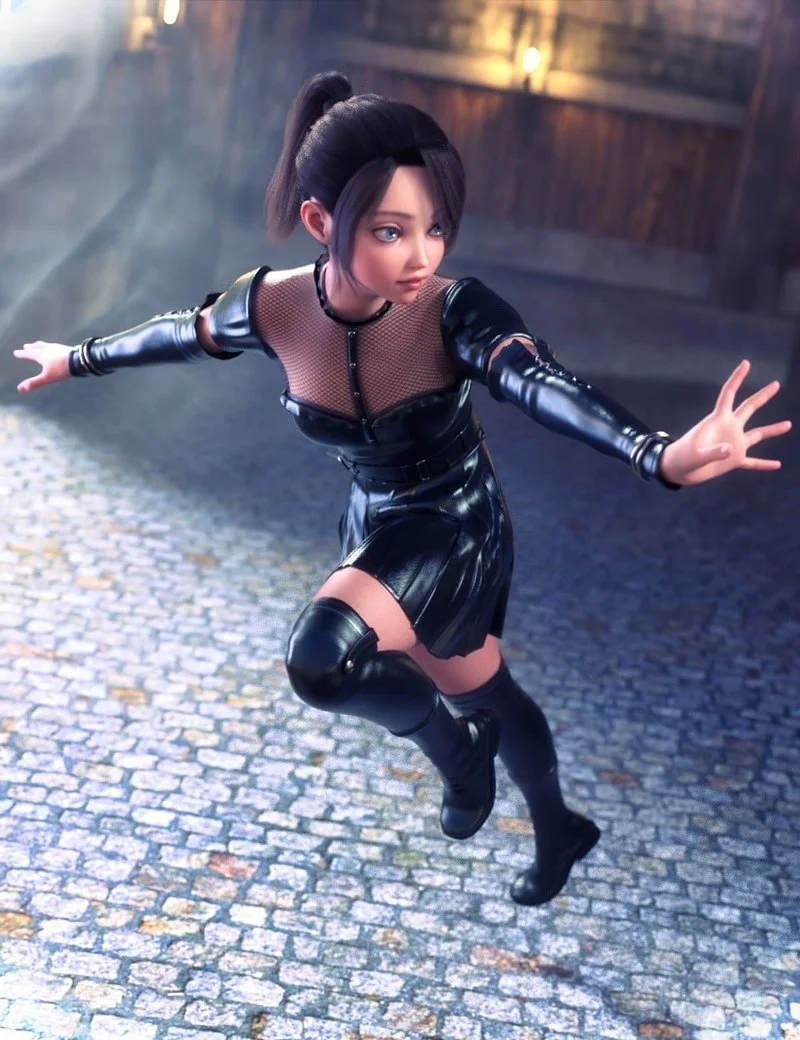 dForce Shadow Lurker Outfit for Genesis 9