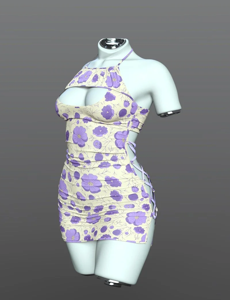 dForce SPR Split Nightgown for Genesis 9