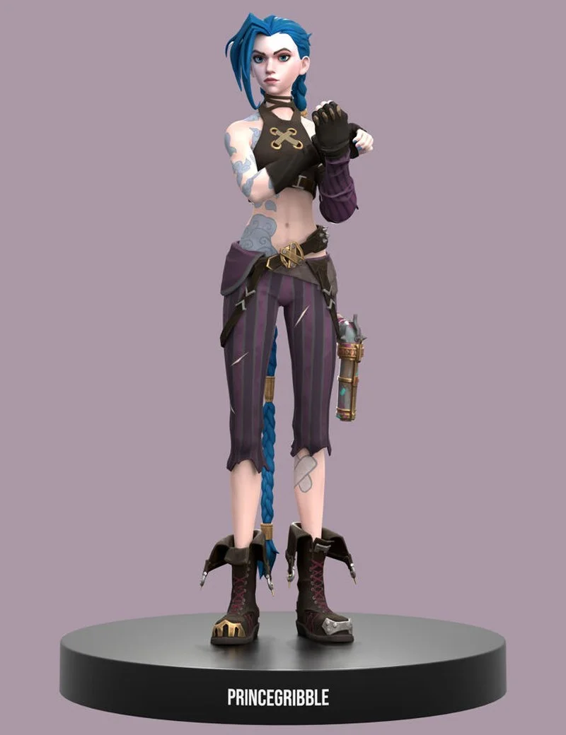 Jinx [Fortnite - Arcane] for G8F & Blender