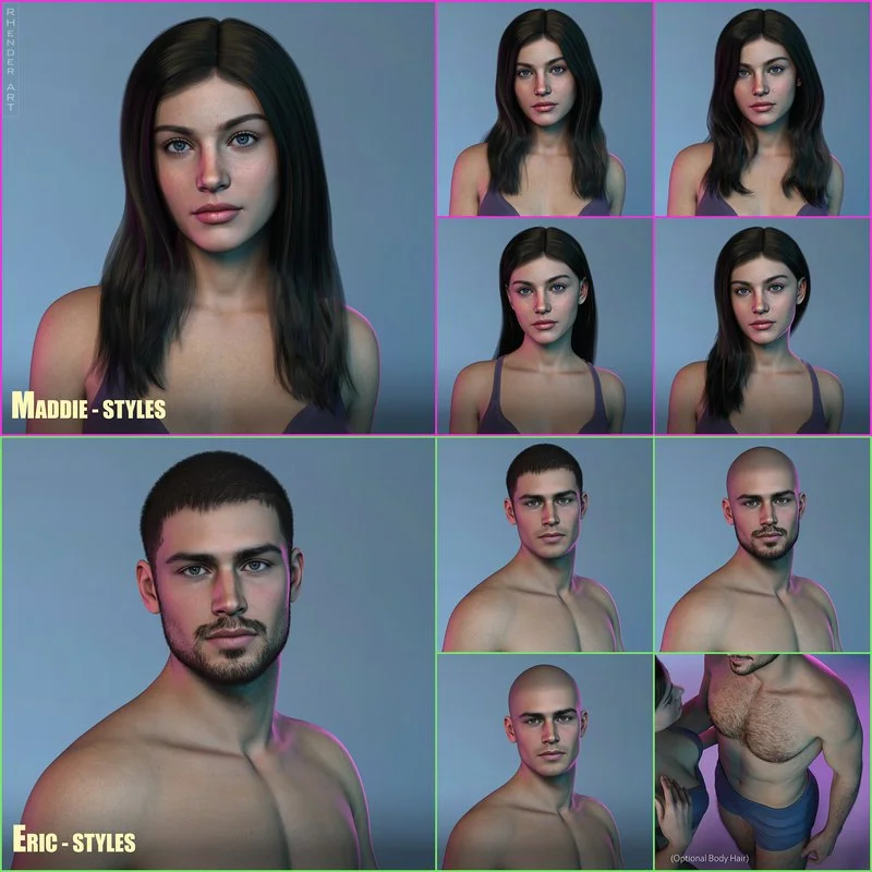 RA Originals Duo Characters for Genesis 9