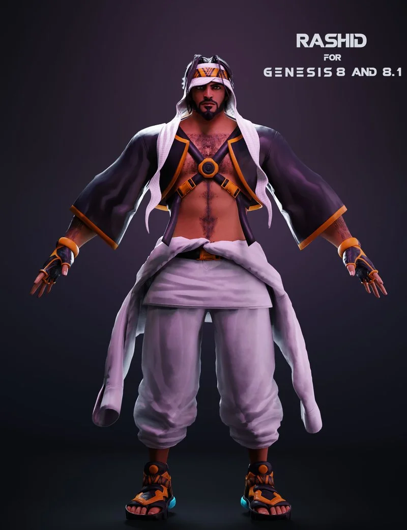 Rashid For Genesis 8 and 8.1 Male