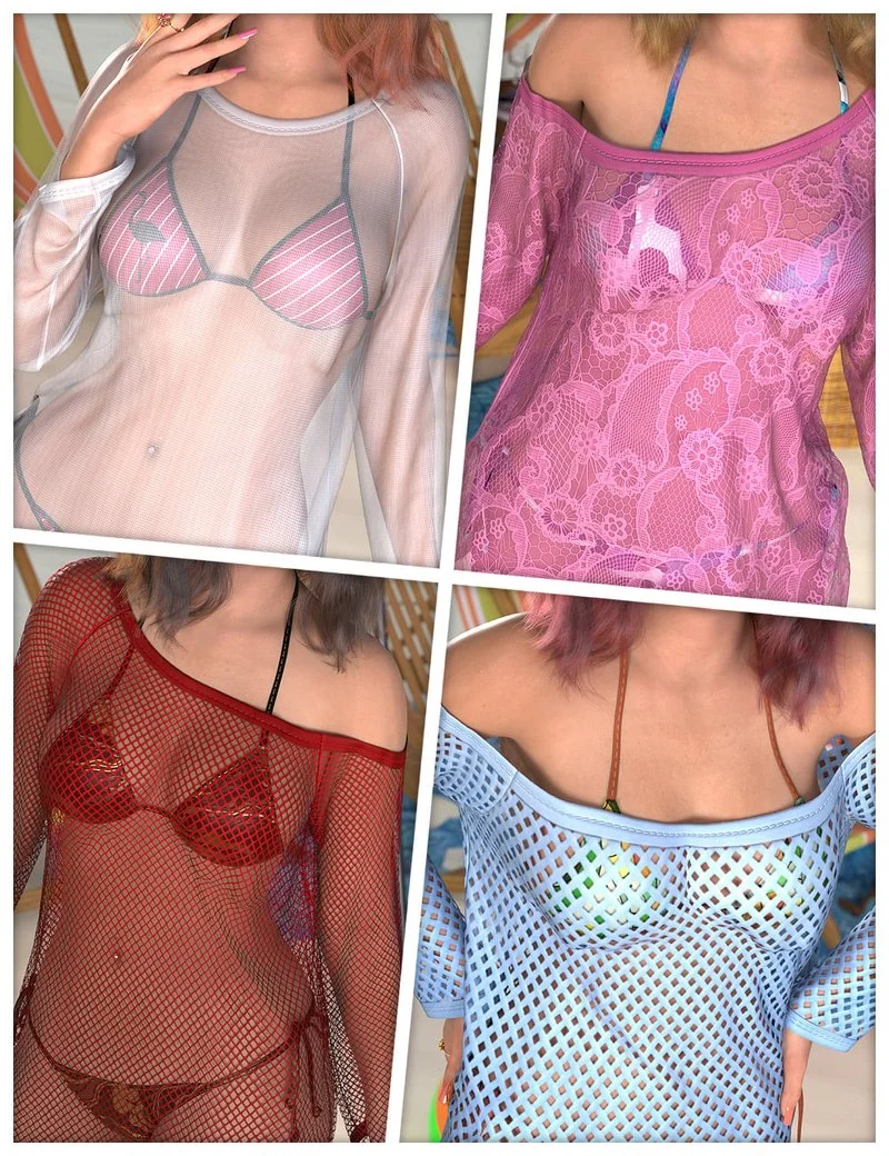 Vacation Textures for dForce SU Sunscreen Clothing