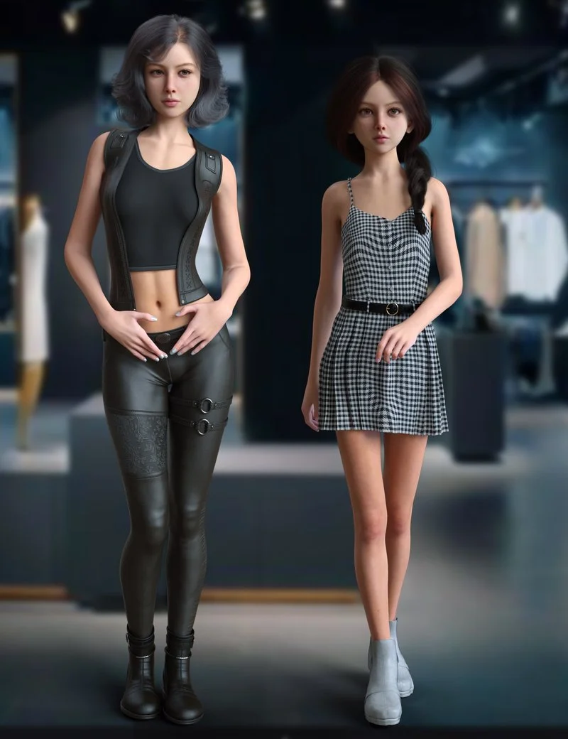 Vo Air, And Young, Female HD for Genesis 9 Bundle